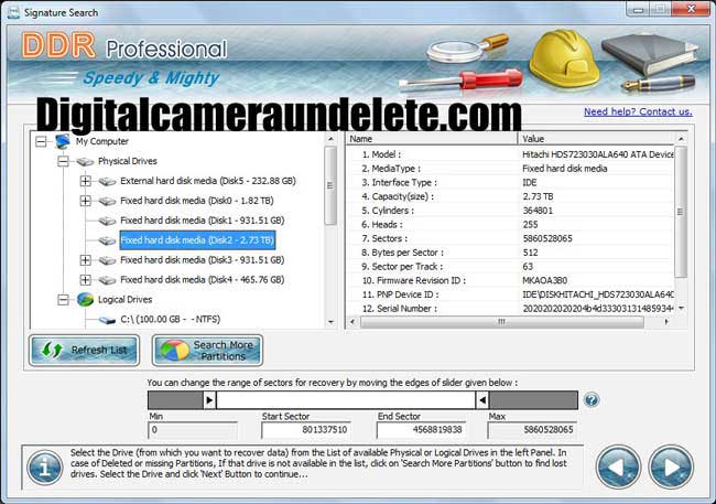 Windows 7 Undelete Data Software 4.0.1.6 full