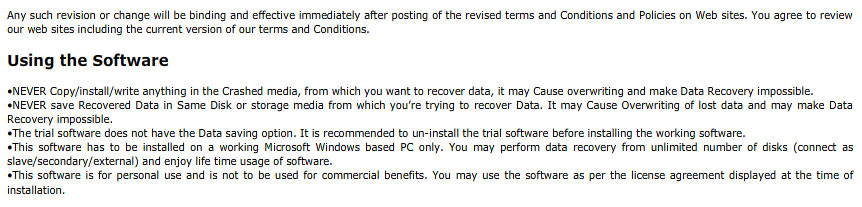 Terms and Conditions