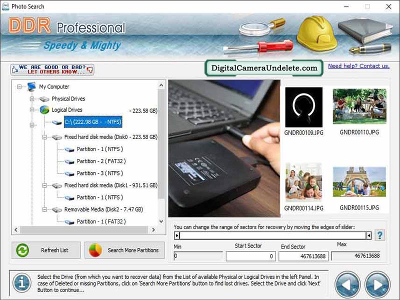 Software Data Recovery screenshot